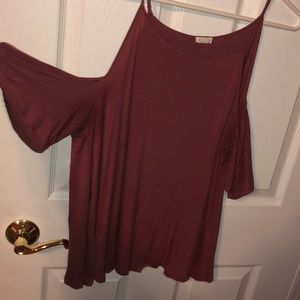 Off the shoulder t-shirt